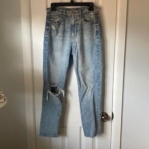 American Eagle ripped mom jeans
